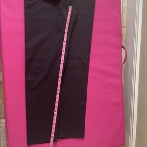 Ponte knit pull on pants M brown